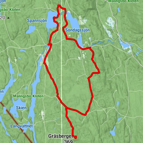 Smedjebackens kommun - Gräsberget - Nyfors - Spannsjöstugan