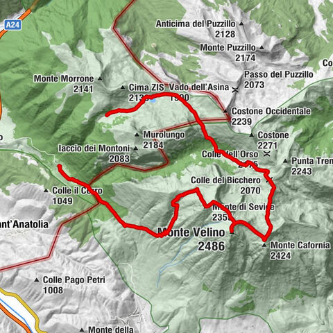 Bivacco Gigi Panei - Monte Velino - Monte di Sevice - Cartore