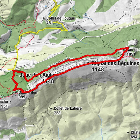 Plan-d'Aups-Sainte-Baume - Jouc de l'Aigle - Signal des Béguines - Bau de Saint-Cassien