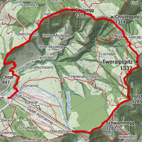 Atzmännig Chrüzegg Rundwanderung