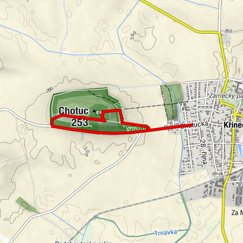 Křinec - kaple Nejsvětější Trojice - Chotuc
