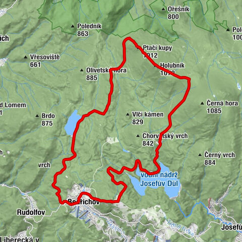 Prezidentská chata - Bílá smrt - Holubník - Ptačí kupy