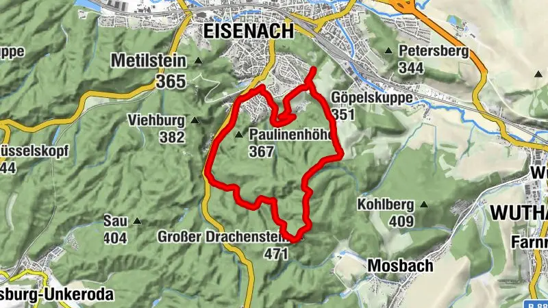 EA5 - Nature park route “Gottlob König” Eisenach
