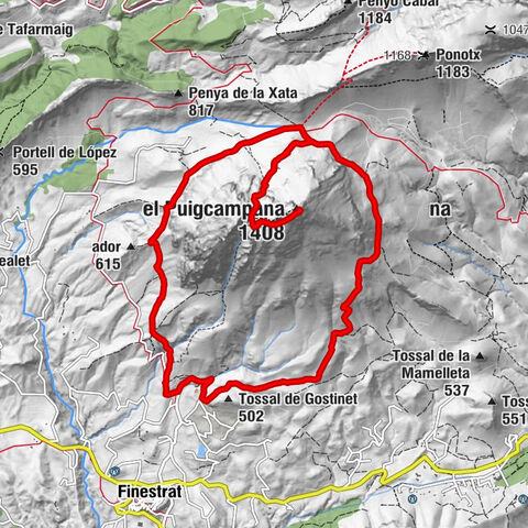 Finestrat - Tossal d'Avellà - Refugi José Manuel Vera Catral - el Puigcampana