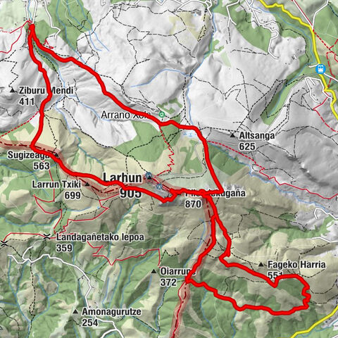 Ascain - Pilotalekugaña - Zizkuitza - Bera