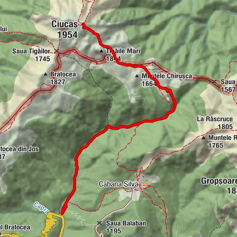 Podul Berii - Cabana Vârful Ciucaș - Tigăile Mari - Ciucaș