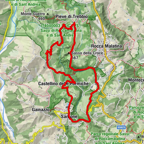 Pieve di Trebbio - Sasso della Croce - Santo Stefano - Sant'Apollonia