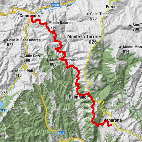 Venarotta - Palmiano - Monte Baiardo - Comunanza