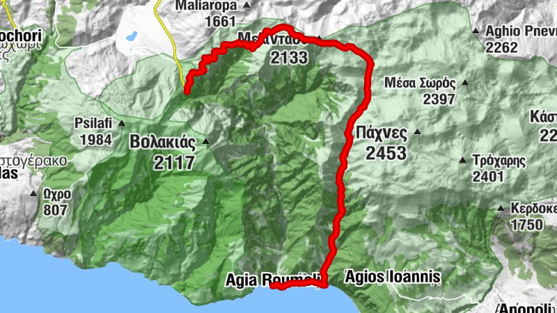 Φαράγγι της Σαμαριάς - Είσοδος - Κουκουλέ - Καταφύγιο Καλλέργη - Αγία Ρουμέλη