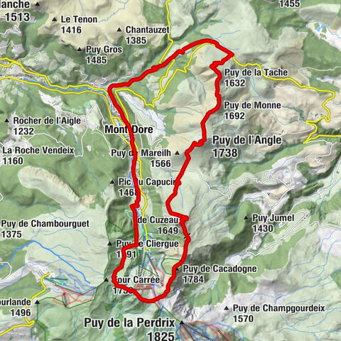 La Cure - Puy Redon - Puy de l'Angle - Les Gentianes