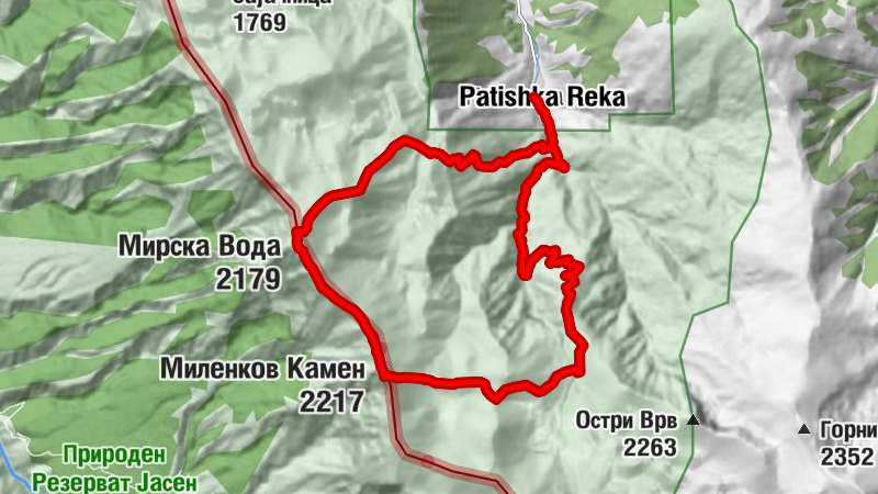 Патишка Река - Мирска Вода - Миленков Камен
