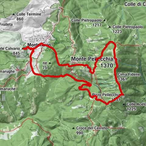 Monteflavio - Cima Fidene - Monte Pellecchia - San Martino