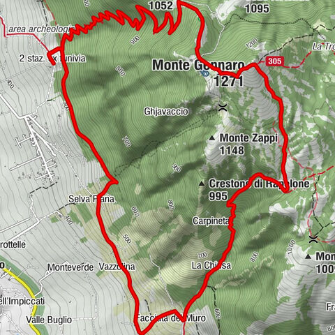 San Polo dei Cavalieri - Monte della Cisternola - Monte Gennaro - 2 staz. ex funivia