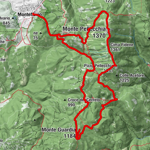 Monteflavio - Monte Pellecchia - Cima Fidene