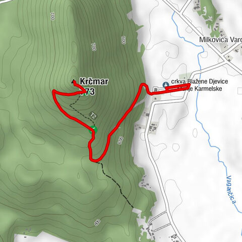 Smiljan - Krčmar - crkva Blažene Djevice Marije Karmelske