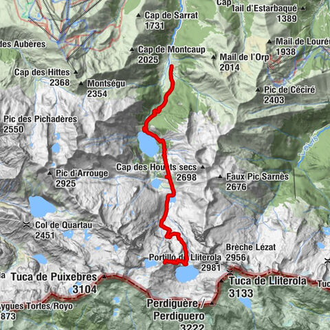 Les Granges d'Astau - Tusse de Montarqué - Refuge du Portillon - Refuge du Lac d'Oô