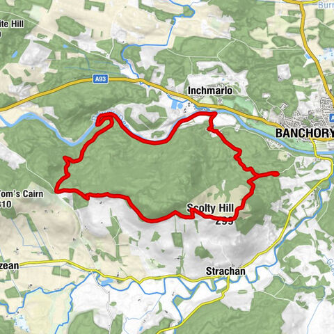Banchory - Scolty Hill - Hill of Tillylair - Hill of Tillybath