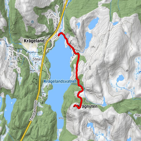 Krågeland - Alfarheim - Krågnuten - Kvinesdal