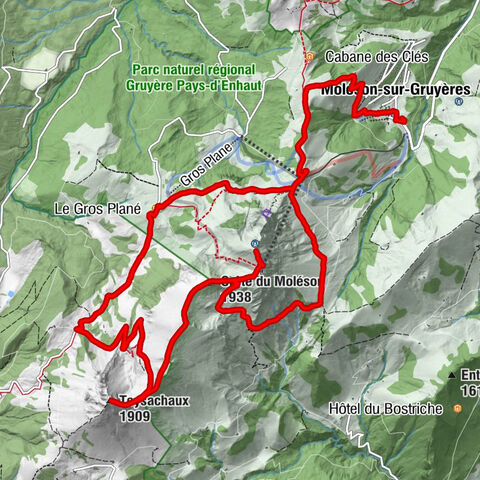 La Pierre à Catillion - Le Moléson - Teysachaux - Plan-Francey