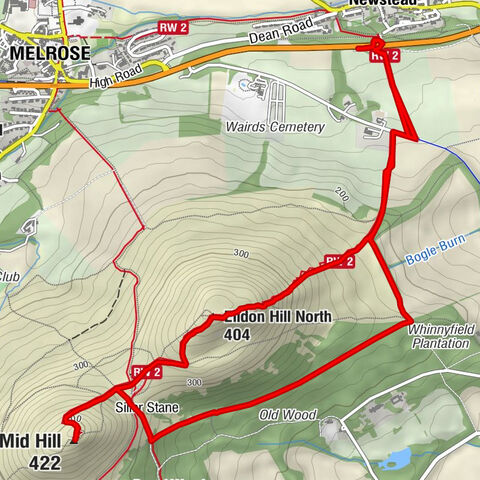 Newstead - Eildon Hill North - Eildon Mid Hill - Siller Stane