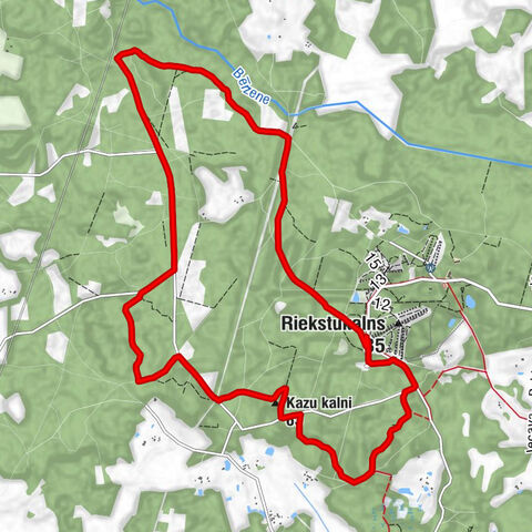 Riekstukalns - Kazu kalni