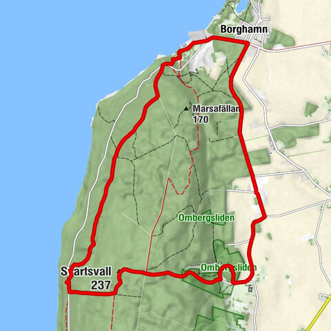 Rogslösa - Borghamn - Svartsvall - Väversunda