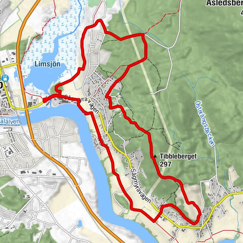 Leksand - Tibble - Ullvi - Tibbleberget