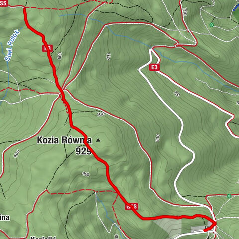 Przełęcz Jugowska - Kozia Równia