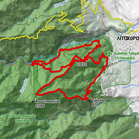 Δήμος Δίου - Ολύμπου - Γκόλνα - Τρόχαλο - Λιτόχωρο