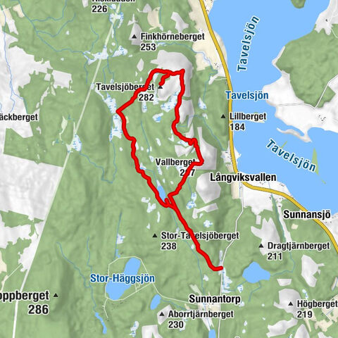 Umeå kommun - Vallberget - Tavelsjöberget