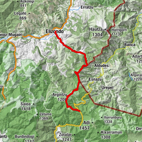 Baztan - Artsalgo Gaina - Argintzu - Elizondo