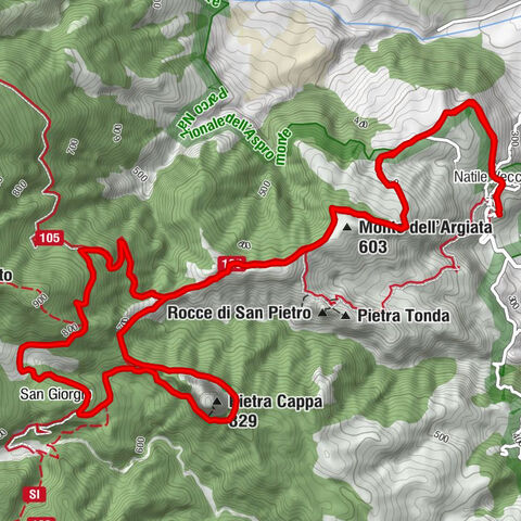Natile Vecchio - Monte dell'Argiata - Pietra Cappa