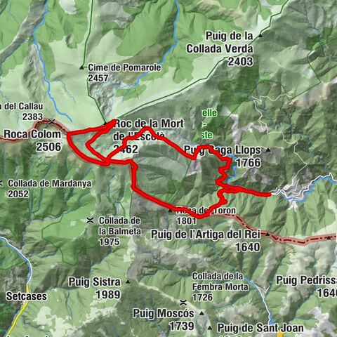 Prats-de-Mollo-la-Preste - Roca Colom - Costabona - Molló