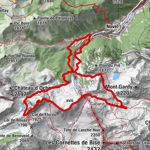 Au de Morge - Pointe des Pavis - Tête de Charousse - Dent du Velan