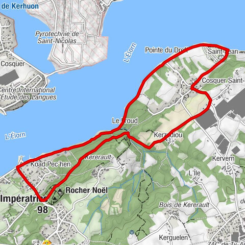 Le Passage - Chapelle Saint-Jean - Rocher de l'Impératrice - Plougastel-Daoulas