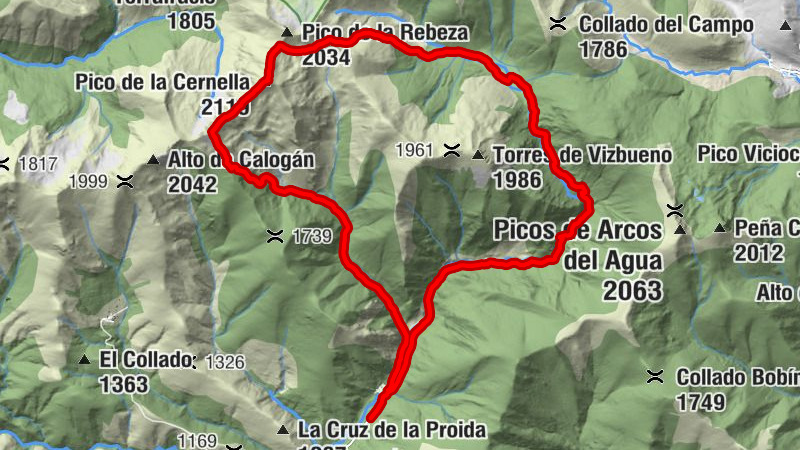 Mesón Aguzo - Colinas del Campo de Martín Moro Toledano - Pico Catoute - Pico de la Cernella
