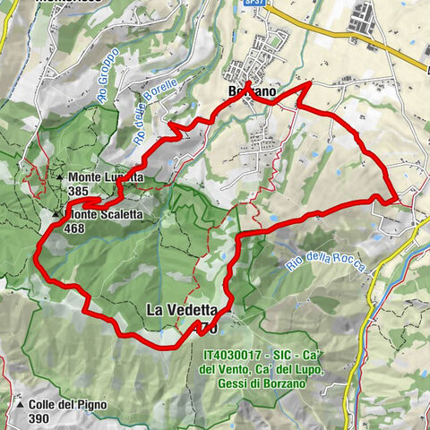 Borzano - Monte Scaletta - La Vedetta - Chiesa della Beata Vergine Maria