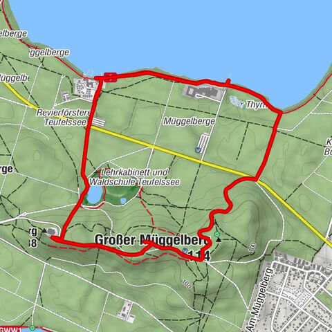 Waldspielplatz Promenade Teufelssee - Kleiner Müggelberg - Großer Müggelberg - Köpenick
