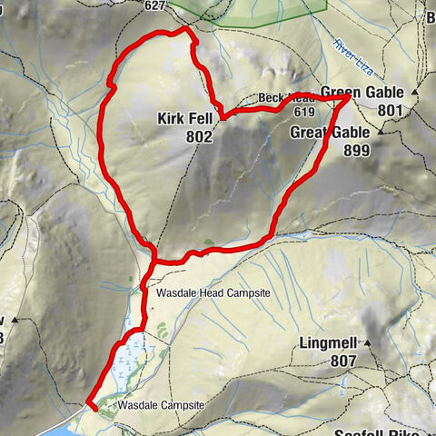 Wasdale - Wasdale Head - Kirk Fell - Beck Head