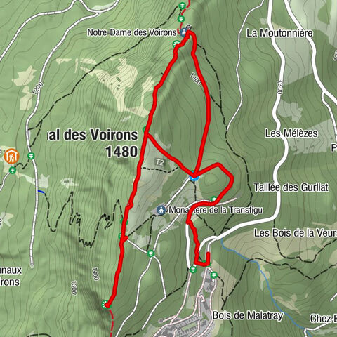 Thonon-les-Bains - Signal des Voirons - Notre-Dame des Voirons - Boëge