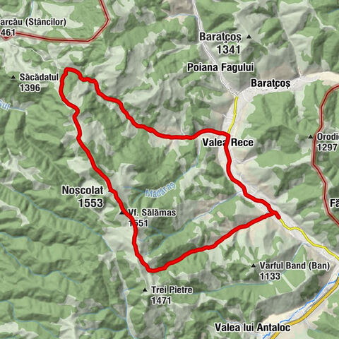 Fatányéros - Vf. Sălămas - Noșcolat - Valea Rece