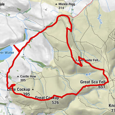Ireby and Uldale - Little Sca Fell - Great Sca Fell - Great Cockup