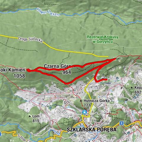 Kopaniec - Wysoki Kamień - Czarna Góra - Szklarska Poręba