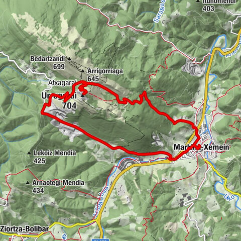 Markina-Xemein - Urregarai - Atxagarai - Meabe
