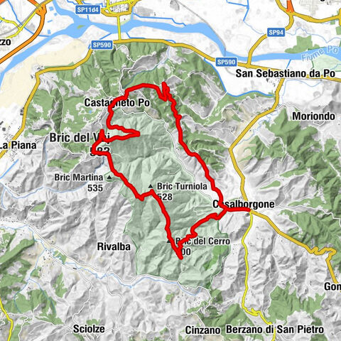 CASALBORGONE - Bosc Grand and Bosco del Vaj by MTB