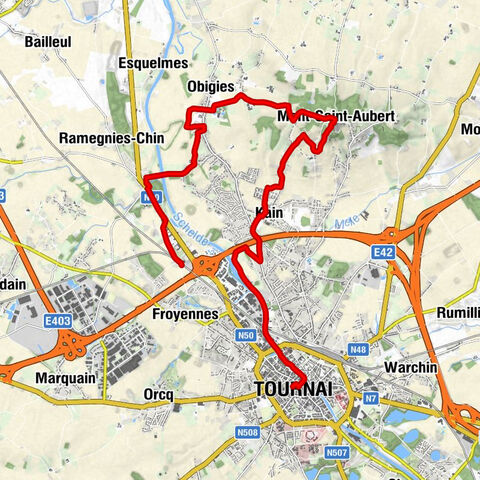Tournai - Mont-Saint-Aubert - Église Saint-Aubert - Ramegnies-Chin