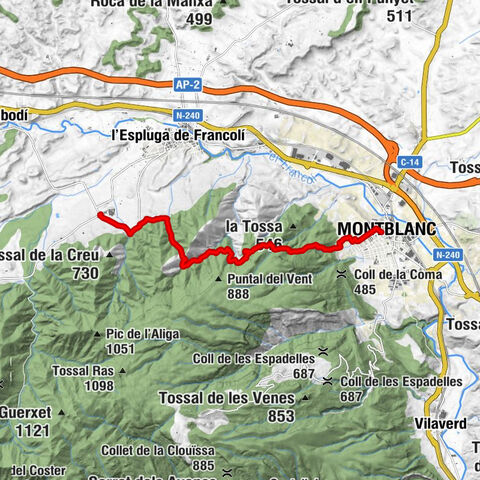 Montblanc - Sant Marçal - Coll de la Bena - Vimbodí i Poblet