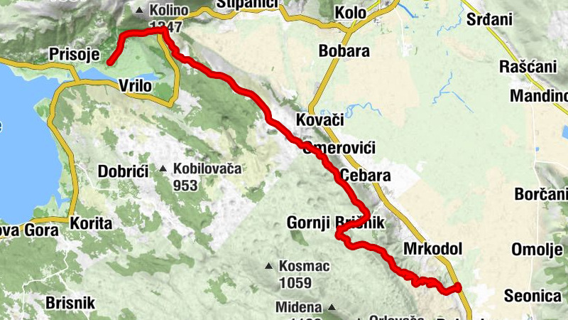 Naselje Gornji Brišnik - Gornji Brišnik - Gradina - Gaj