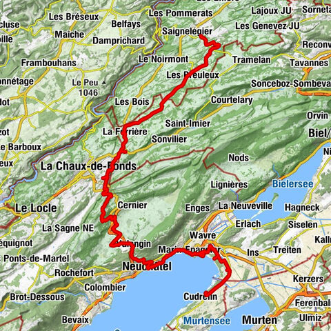 Les Cerlatez - Le Crêt de la Borne - Collégiale - La Sauge