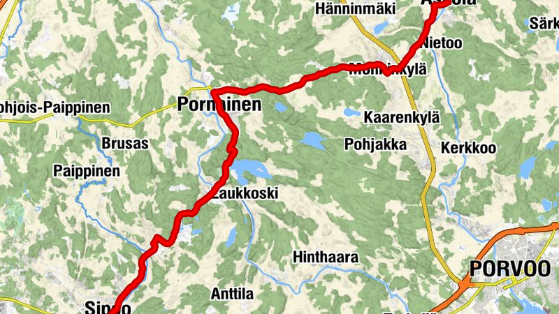 Askola - Pornainen - Pornaisten kirkko - Nikkilä